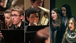 Western students playing in ensembles
