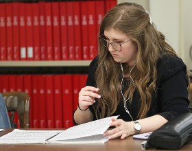 image of person studying