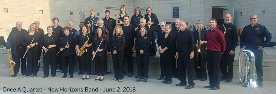 once a quartet- new horizons band photo